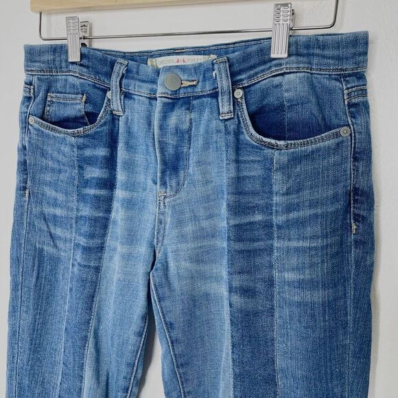 Chelsea and Violet color block raw edge skinny jeans - Women’s 28 - Picture 3 of 7